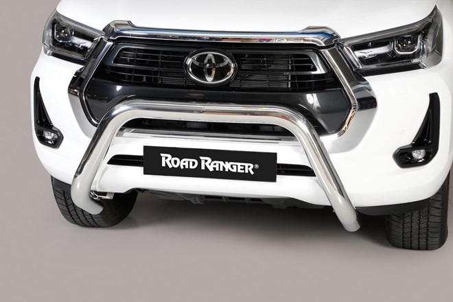 Pare buffle Hilux 2021 76mm INOX