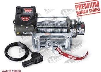 Treuil Warn M8000 12 V. 3,6T.