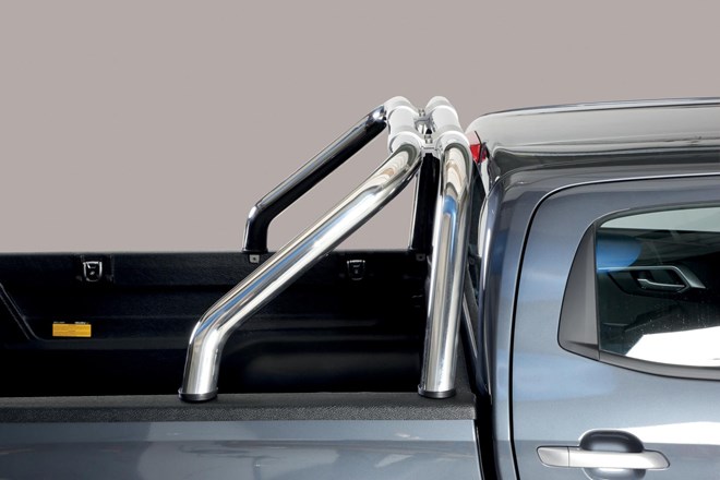 Arceaux Noir 76 mm pour Isuzu Dmax 2020
