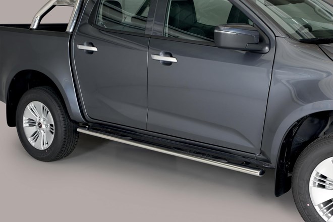 2 marches pieds Inox oval Isuzu Dmax DC 2020