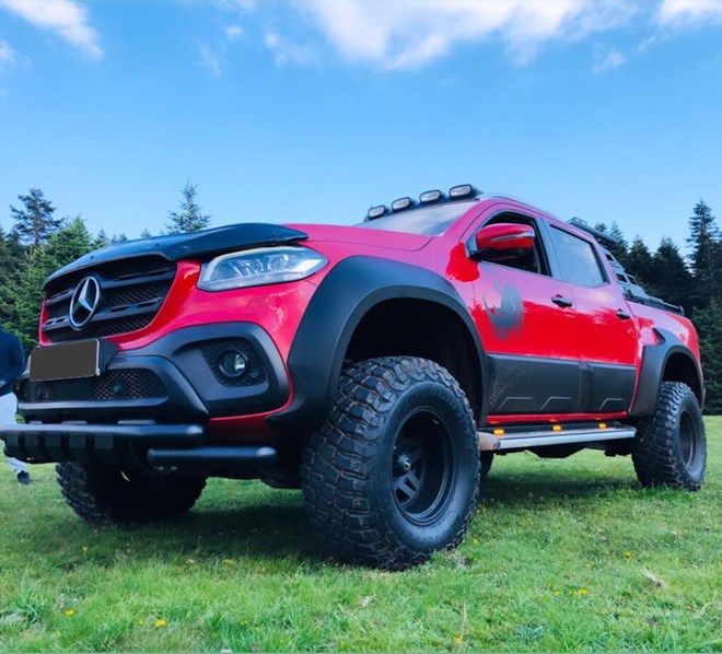 Kit of 4 ABS fender extensions 7.5 cm - Mercedes Class X