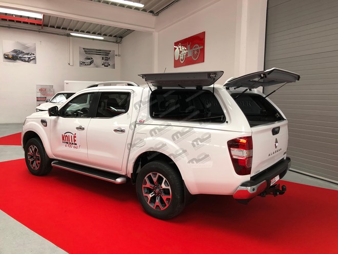 Hard Top Rh4 peint 3 ouvrants opaques Renault Alaskan